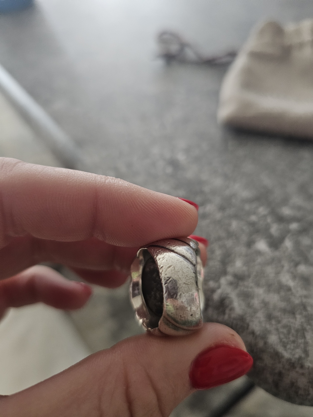 David Yurman Sterling Silver Dome Ring - Silver - Picture 3 of 6
